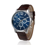 Reloj Pulsera Cuarzo Hombre Caballero Cuero Formal Elegante