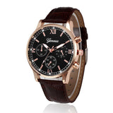 Reloj Pulsera Cuarzo Hombre Caballero Cuero Formal Elegante