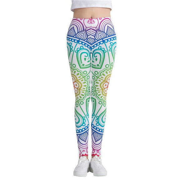 Leggins Calzas Mujer Chica print 3d Ocasional Divertidos Fitness  IN-KEBG Original