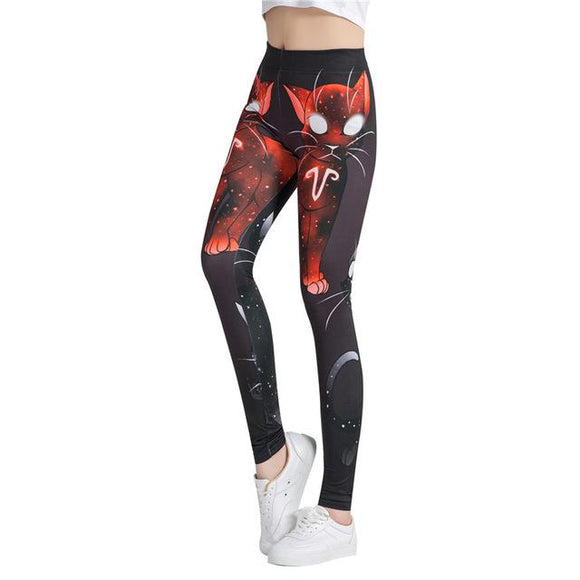 Leggins Calzas Mujer Chica print 3d Ocasional Divertidos Fitness  IN-KEBG Original