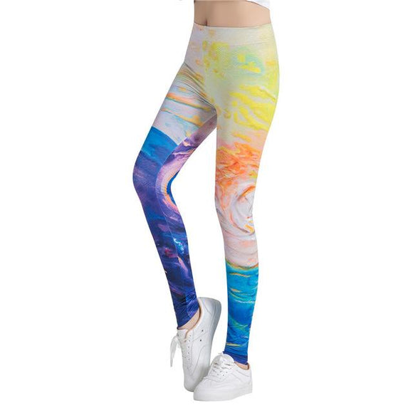 Leggins Calzas Mujer Chica print 3d Ocasional Divertidos Fitness  IN-KEBG Original