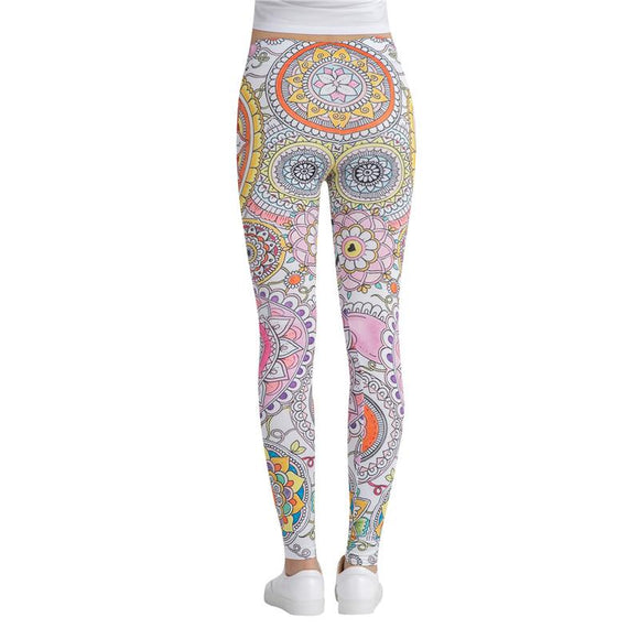 Leggins Calzas Mujer Chica print 3d Ocasional Divertidos Fitness  IN-KEBG Original