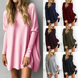 7 colores Blusa Otoño Blusa Mujer Camisa Manga Larga floja Suéter S-5XL