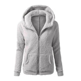 Nueva Campera Hoodie Mujer Sudadera Invierno Polar Mujer con Cierre