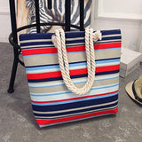 Bolsa Floreada Casual Mujer Gran Capacidad Hombro Compras Playa Casual Tote Femenina