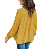 Blusa Mujer Casual Chiffon Manga Larga