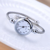 Reloj Pulsera Sencillo Plata Mujer Dama Pequeño Elegante