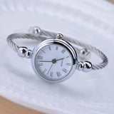 Reloj Pulsera Sencillo Plata Mujer Dama Pequeño Elegante