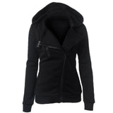 Campera Mujer Con Capucha Informal Abrigo Sweater Cierre AZ047