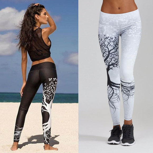 Pantalon Yoga Flores Calzas Leggings Tiro Alto Mujer Deportes