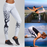 Pantalon Yoga Estampado Arbol Deportivo Fitness Calzas Mujer