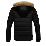 Campera con Capucha forrada Hombre Invierno Abrigo Chaqueta Gruesa