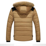 Campera con Capucha forrada Hombre Invierno Abrigo Chaqueta Gruesa