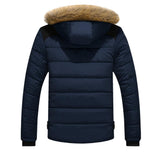 Campera con Capucha forrada Hombre Invierno Abrigo Chaqueta Gruesa