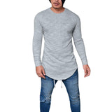 Remera Manga Larga Casual Hombre