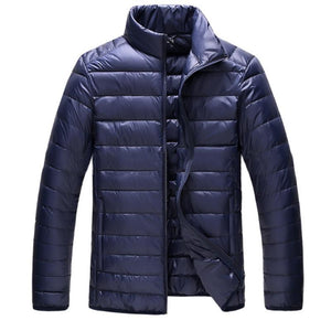 Campera Ligera Acolchada Hombre Otoño Invierno Cuello Alto Talles Grandes