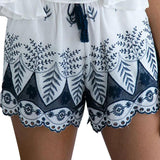 Shorts Estampados Verano Playa Mujer Dama Casual Bordados