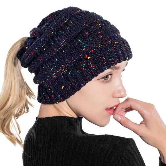 Gorro Tejido Mujer Hueco para Cabello Fashion