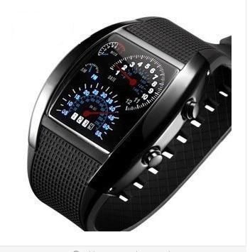 [Stock Listo] Reloj LED para hombres reloj Digital cuadrado de moda con  botón electrónico deportivo para adultos relojes de negocios masculinos